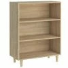 VidaXL Buffet Chêne sonoma 69,5x32,5x90 cm Bois d'ingénierie