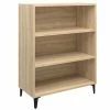 VidaXL Buffet Chêne sonoma 69,5x32,5x90 cm Bois d'ingénierie