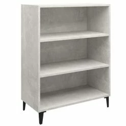 VidaXL Buffet Gris béton 69,5x32,5x90 cm Bois d'ingénierie