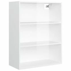 VidaXL Armoire murale suspendue Blanc brillant 69,5x32,5x90 cm