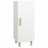 VidaXL Buffet Blanc 34,5x34x90 cm Bois d'ingénierie