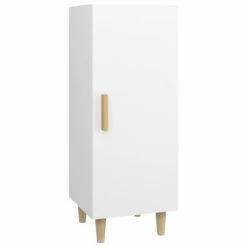 VidaXL Buffet Blanc 34,5x34x90 cm Bois d'ingénierie