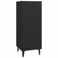 VidaXL Buffet Noir 34,5x34x90 cm Bois d'ingénierie