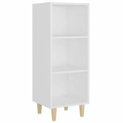 VidaXL Buffet Blanc 34,5x32,5x90 cm Bois d'ingénierie