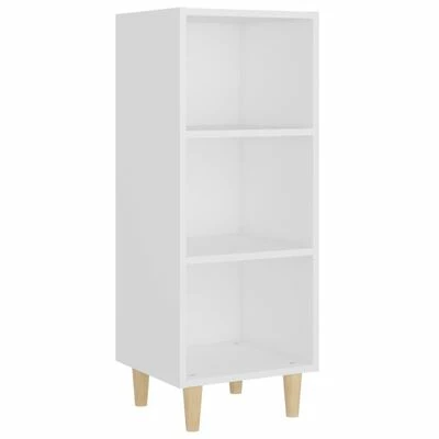 VidaXL Buffet Blanc 34,5x32,5x90 cm Bois d'ingénierie 1 VidaXL Buffet Blanc 34,5x32,5x90 cm Bois d'ingénierie