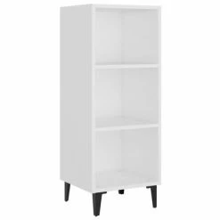 VidaXL Buffet Blanc 34,5x32,5x90 cm Bois d'ingénierie