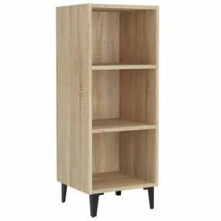 VidaXL Buffet Chêne sonoma 34,5x32,5x90 cm Bois d'ingénierie