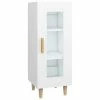 VidaXL Buffet Blanc 34,5x34x90 cm Bois d'ingénierie