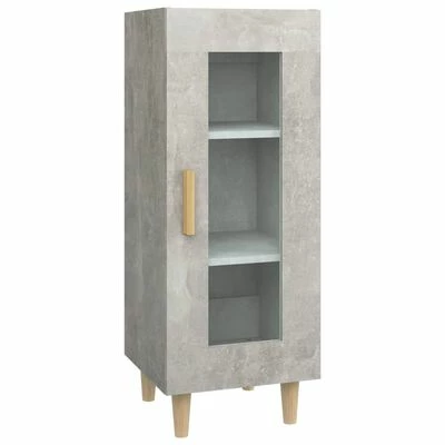 VidaXL Buffet Gris béton 34,5x34x90 cm Bois d'ingénierie 1 VidaXL Buffet Gris béton 34,5x34x90 cm Bois d'ingénierie