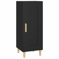 VidaXL Buffet Noir 34,5x34x90 cm Bois d'ingénierie
