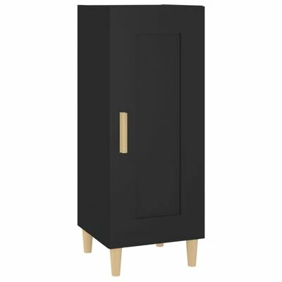 VidaXL Buffet Noir 34,5x34x90 cm Bois d'ingénierie 1 VidaXL Buffet Noir 34,5x34x90 cm Bois d'ingénierie