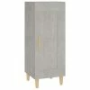 VidaXL Buffet Gris béton 34,5x34x90 cm Bois d'ingénierie
