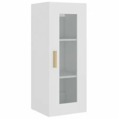 VidaXL Armoire murale suspendue Blanc 34,5x34x90 cm