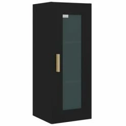 VidaXL Armoire murale suspendue Noir 34,5x34x90 cm