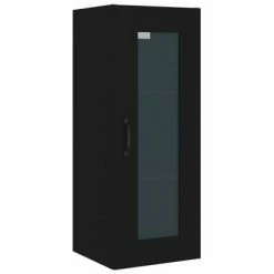 VidaXL Armoire murale suspendue Noir 34,5x34x90 cm