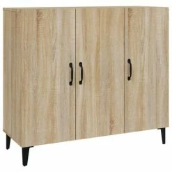 VidaXL Buffet Chêne sonoma 90x34x80 cm Bois d'ingénierie