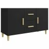 VidaXL Buffet Noir 100x36x60 cm Bois d'ingénierie