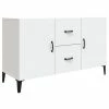 VidaXL Buffet Blanc 100x36x60 cm Bois d'ingénierie