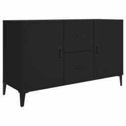 VidaXL Buffet Noir 100x36x60 cm Bois d'ingénierie