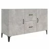 VidaXL Buffet Gris béton 100x36x60 cm Bois d'ingénierie