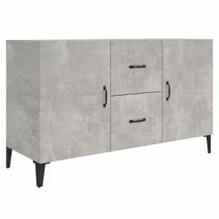 VidaXL Buffet Gris béton 100x36x60 cm Bois d'ingénierie