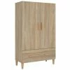 VidaXL Buffet Chêne sonoma 70x31x115 cm Bois d'ingénierie