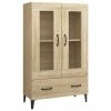VidaXL Buffet Chêne sonoma 70x31x115 cm Bois d'ingénierie