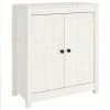 VidaXL Buffet Blanc 70x35x80 cm Bois massif de pin