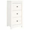 VidaXL Buffet Blanc 40x35x80 cm Bois massif de pin