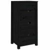 VidaXL Buffet Noir 40x35x80 cm Bois massif de pin