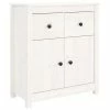VidaXL Buffet Blanc 70x35x80 cm Bois massif de pin