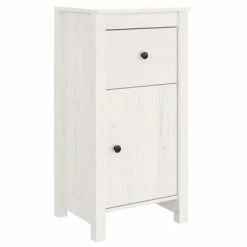 VidaXL Buffet Blanc 40x35x80 cm Bois massif de pin