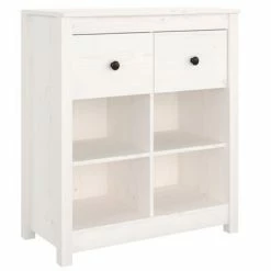 VidaXL Buffet Blanc 70x35x80 cm Bois massif de pin