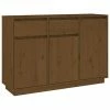 VidaXL Buffet Marron miel 110x34x75 cm Bois massif de pin
