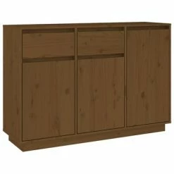 VidaXL Buffet Marron miel 110x34x75 cm Bois massif de pin