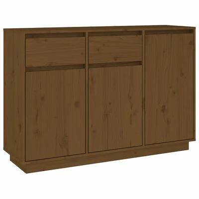 VidaXL Buffet Marron miel 110x34x75 cm Bois massif de pin 1 VidaXL Buffet Marron miel 110x34x75 cm Bois massif de pin