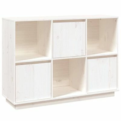 VidaXL Buffet Blanc 110,5x35x80 cm Bois massif de pin 1 VidaXL Buffet Blanc 110,5x35x80 cm Bois massif de pin