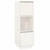 VidaXL Buffet Blanc 38x35x117 cm Bois massif de pin