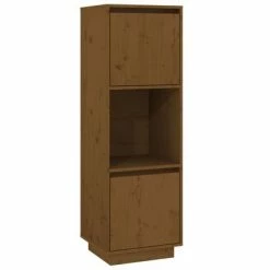 VidaXL Buffet Marron miel 38x35x117 cm Bois massif de pin