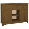 VidaXL Buffet Marron miel 100x35x74,5 cm Bois massif de pin