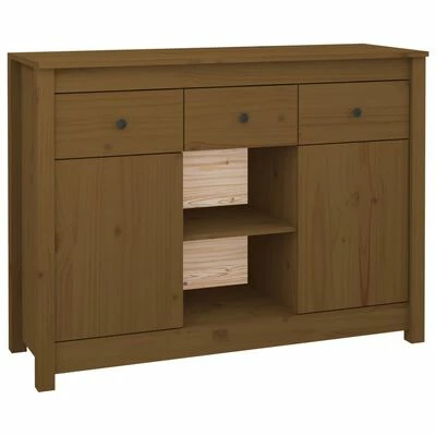 VidaXL Buffet Marron miel 100x35x74,5 cm Bois massif de pin 1 VidaXL Buffet Marron miel 100x35x74,5 cm Bois massif de pin