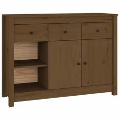VidaXL Buffet Marron miel 100x35x74 cm Bois massif de pin