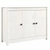 VidaXL Buffet Blanc 100x35x74 cm Bois massif de pin