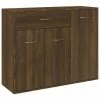 VidaXL Buffet Chêne marron 88x30x70 cm Bois d'ingénierie