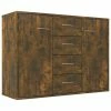 VidaXL Buffet Chêne fumé 88x30x65 cm Bois d'ingénierie