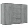 VidaXL Buffet Sonoma gris 88x30x65 cm Bois d'ingénierie