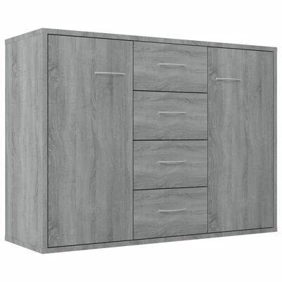 VidaXL Buffet Sonoma gris 88x30x65 cm Bois d'ingénierie 1 VidaXL Buffet Sonoma gris 88x30x65 cm Bois d'ingénierie