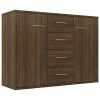 VidaXL Buffet Chêne marron 88x30x65 cm Bois d'ingénierie