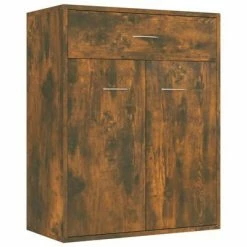 VidaXL Buffet Chêne fumé 60x30x75 cm Bois d'ingénierie