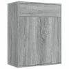 VidaXL Buffet Sonoma gris 60x30x75 cm Bois d'ingénierie